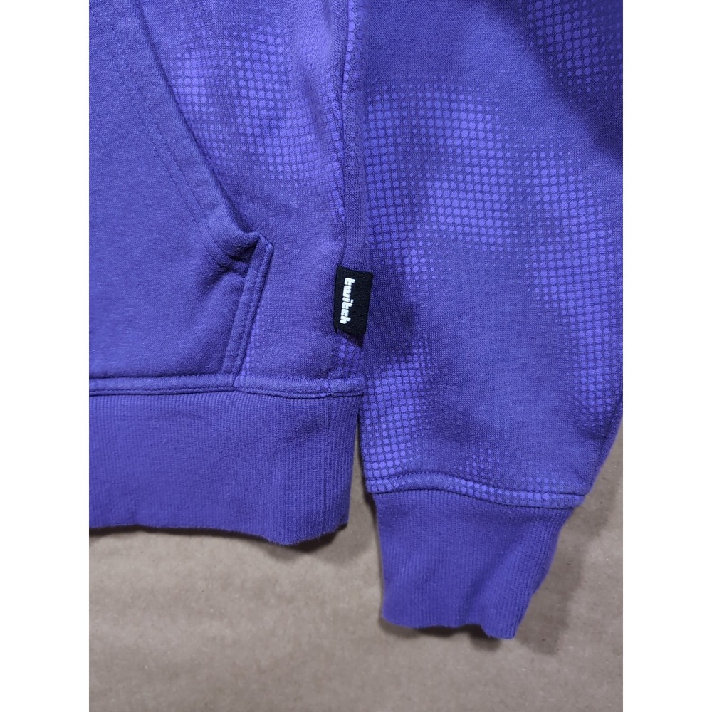 Twitch Mens Small Full Zip Hoodie Purple Branded Gaming San Francisco Unisex - Picture 4 of 9